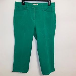 Green Cropped Pants